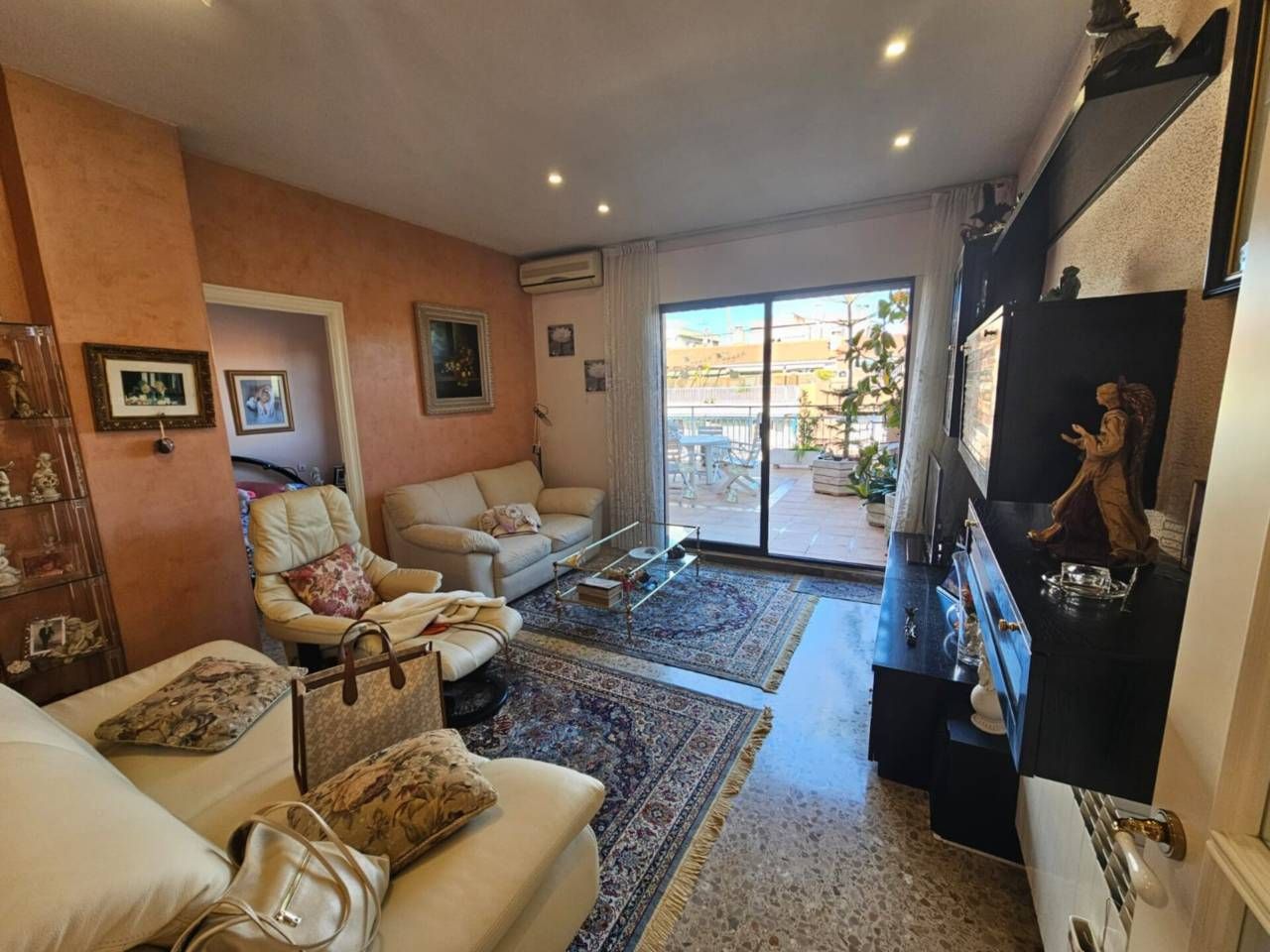 Sala de estar de Piso en venta en  Barcelona Capital con Aire acondicionado, Calefacción y Terraza