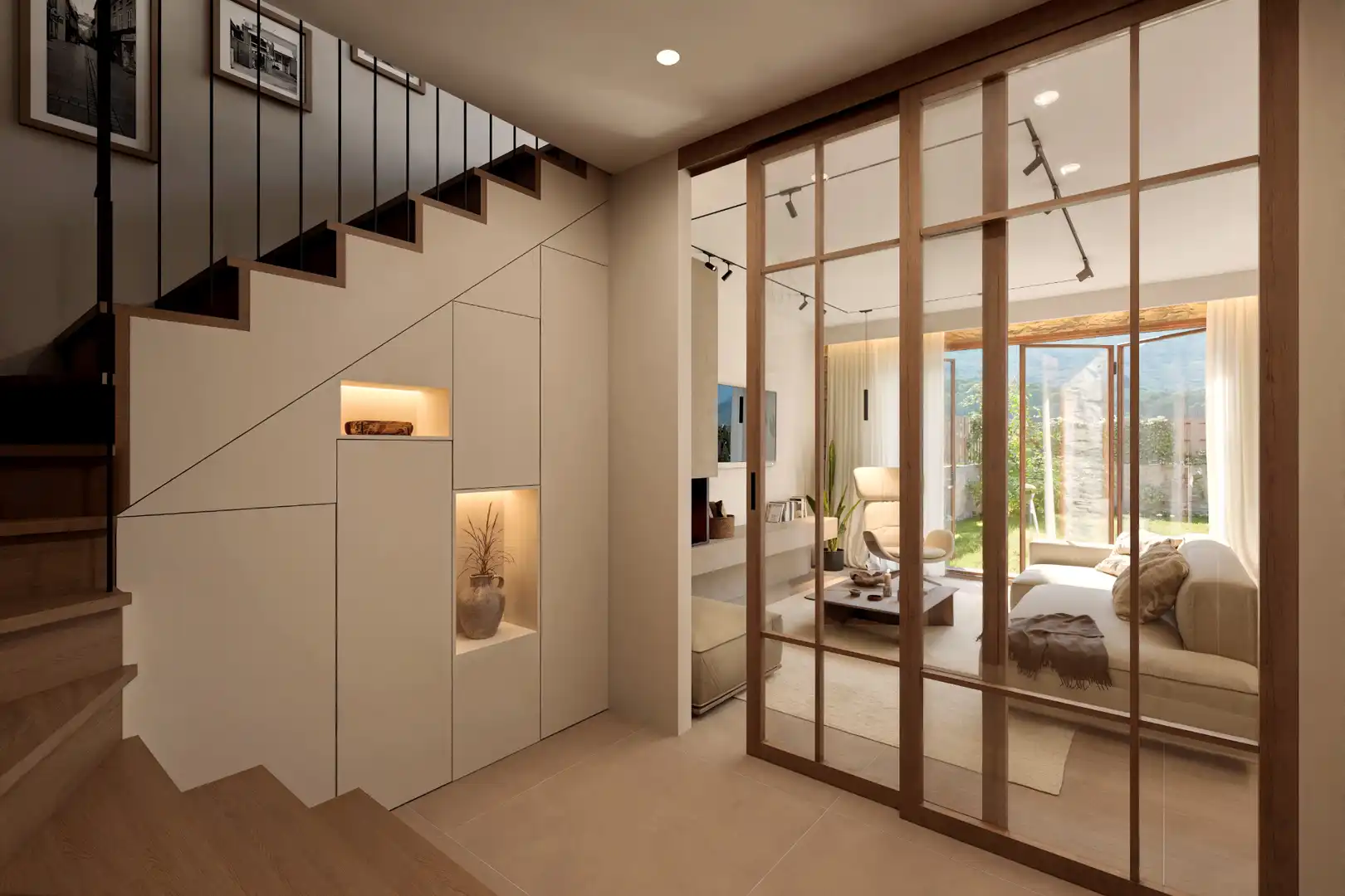 Sala de estar de Casa adosada en venta en Benasque con Aire acondicionado, Calefacción y Jardín privado