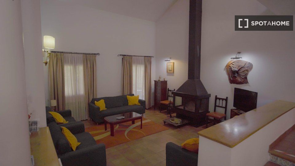 Living room of Flat for rent in San Martín de la Vega  with Air Conditioner, Heating and Furnished