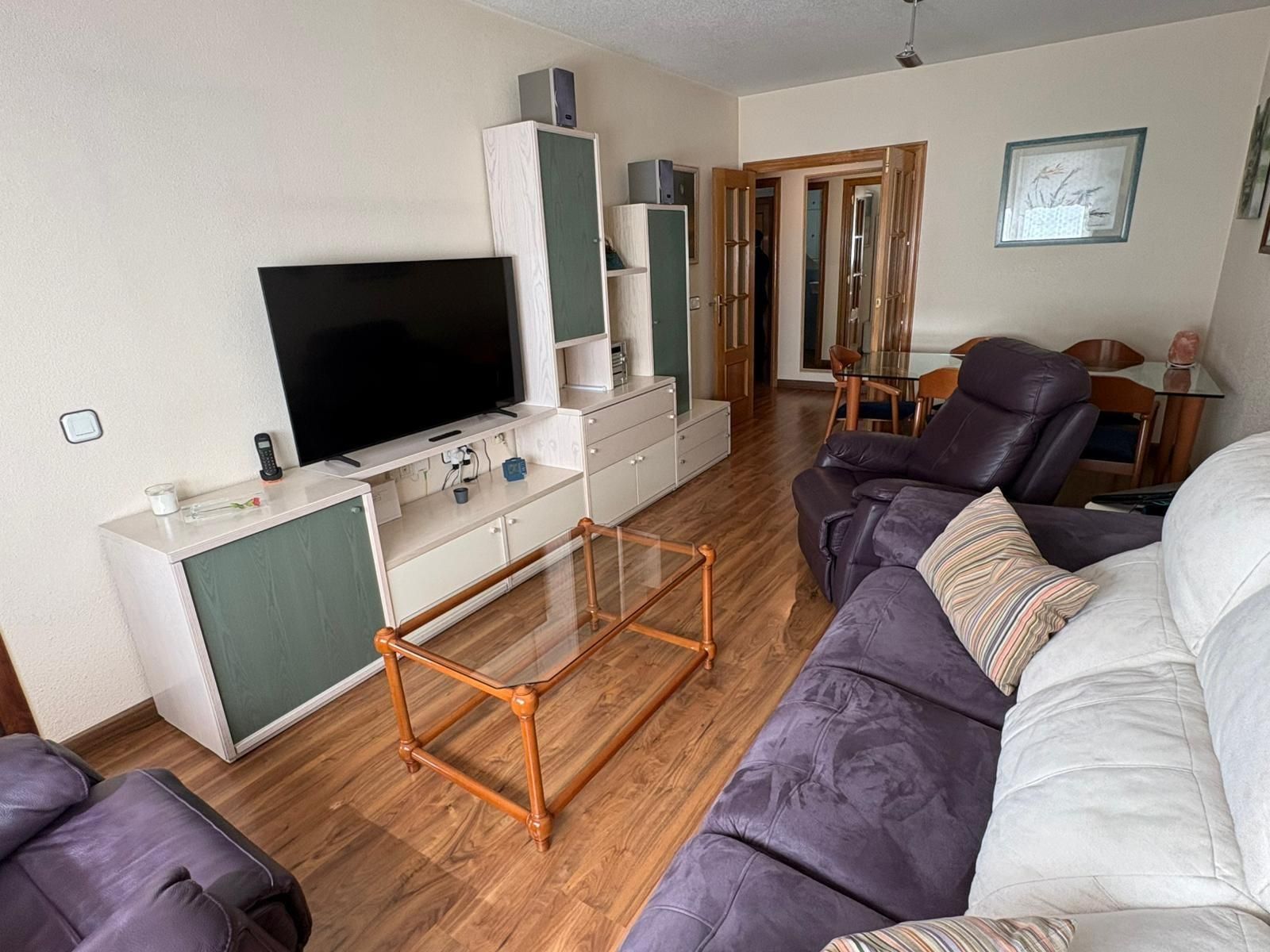 Living room of Apartments for sale in  Murcia Capital  with Air Conditioner, Private garden and Terrace