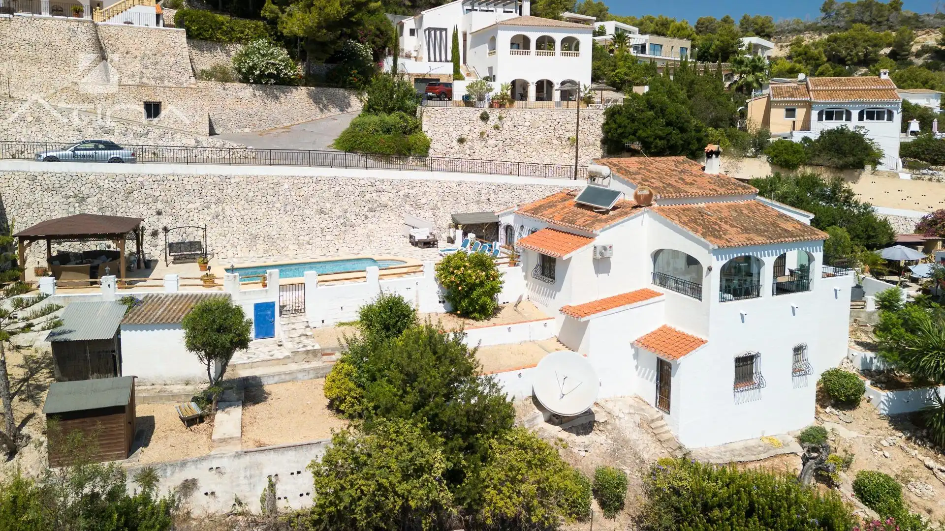 Vista exterior de Casa o chalet en venta en Jávea / Xàbia con Aire acondicionado, Calefacción y Jardín privado