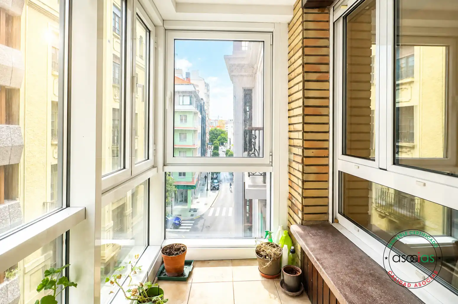 Terraza de Piso en venta en Gijón  con Calefacción, Parquet y Terraza