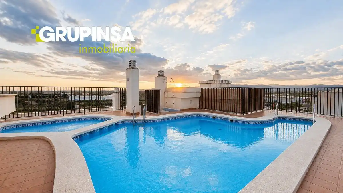 Piscina de Pis en venda en Burriana / Borriana amb Aire condicionat, Balcó i Piscina comunitària
