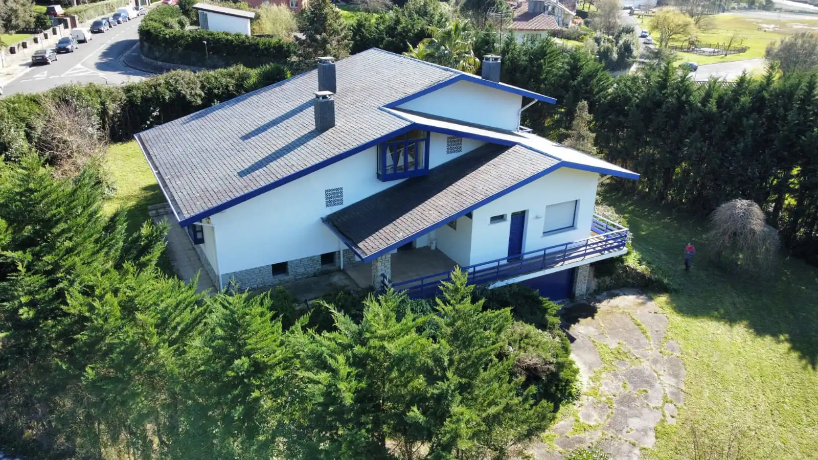 Vista exterior de Casa o xalet en venda en Plentzia amb Calefacció, Jardí privat i Parquet