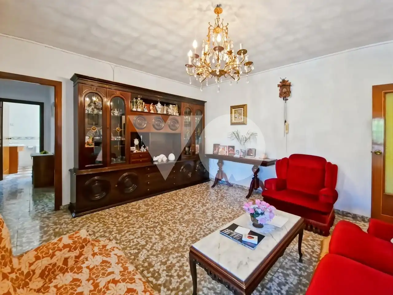Living room of Flat for sale in Madrid  with Heating, Parquet flooring and Terrace