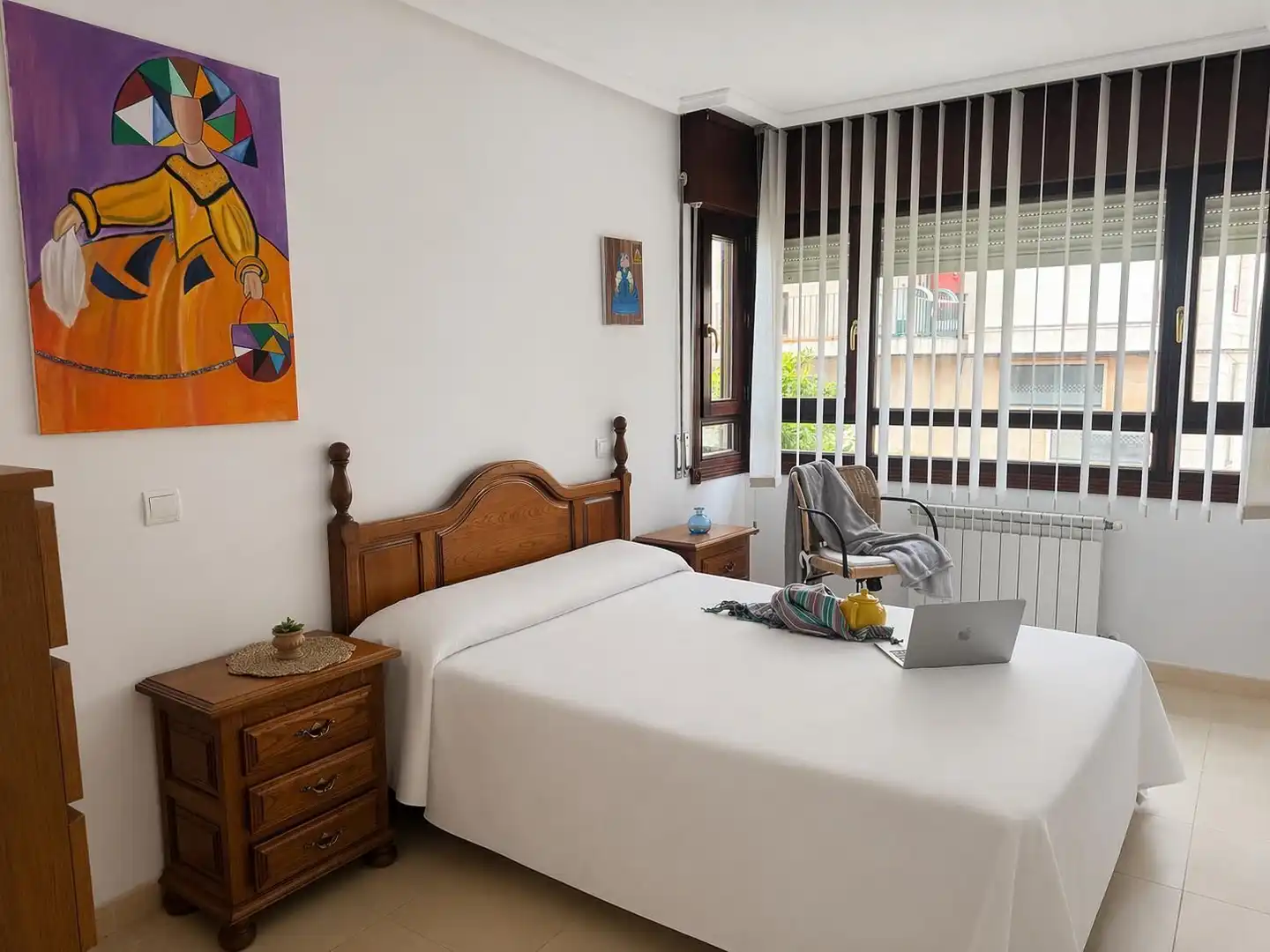 Bedroom of Flat for sale in Noja  with Heating, Terrace and Furnished