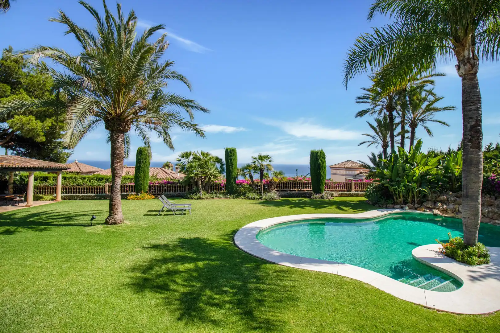 Garden of Houses for rent in Marbella  with Private garden, Terrace and Swimming Pool