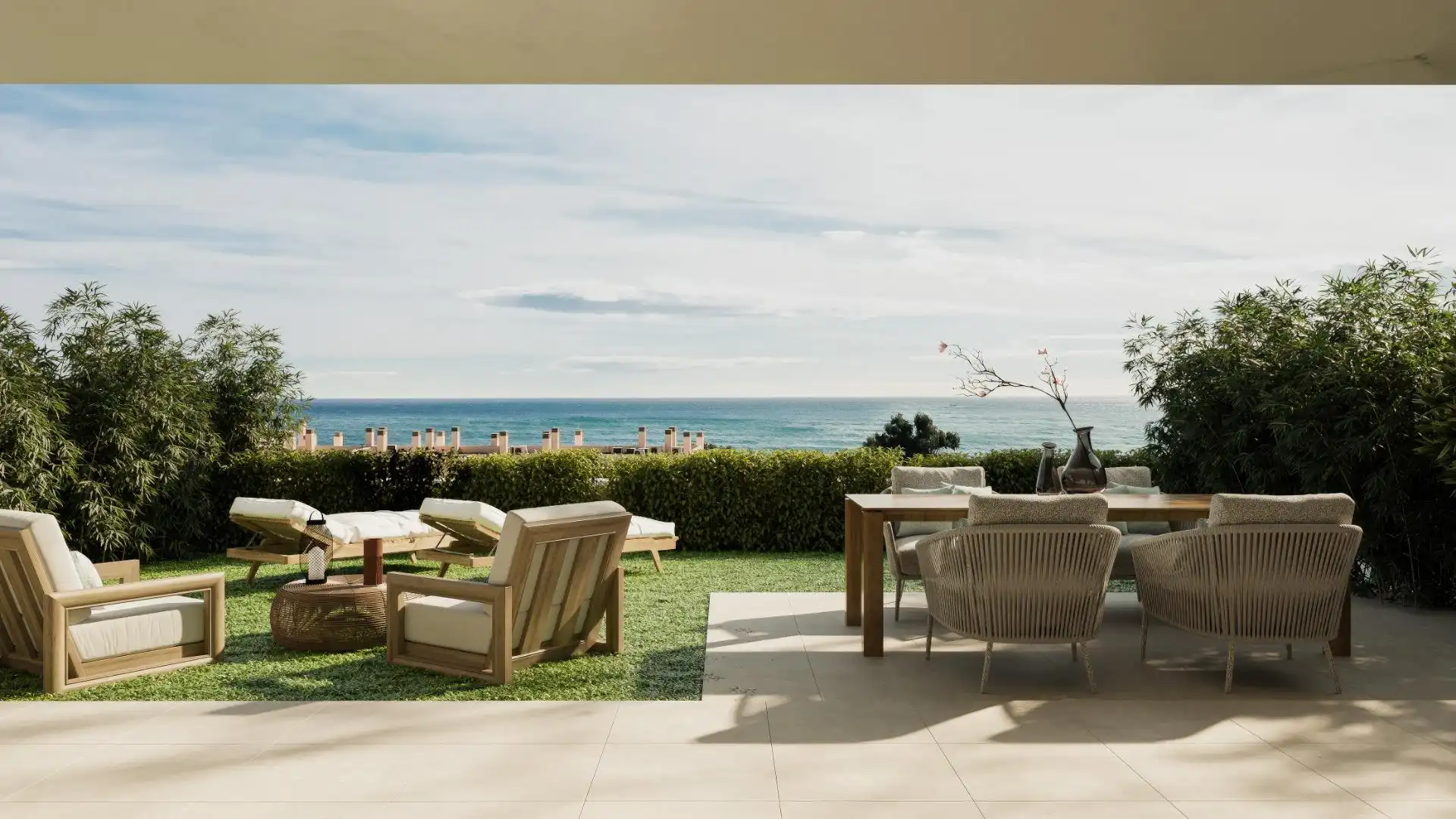Terrasse von Erdgeschoss zum Verkauf in Rincón de la Victoria mit Klimaanlage, Heizung und Privatgarten