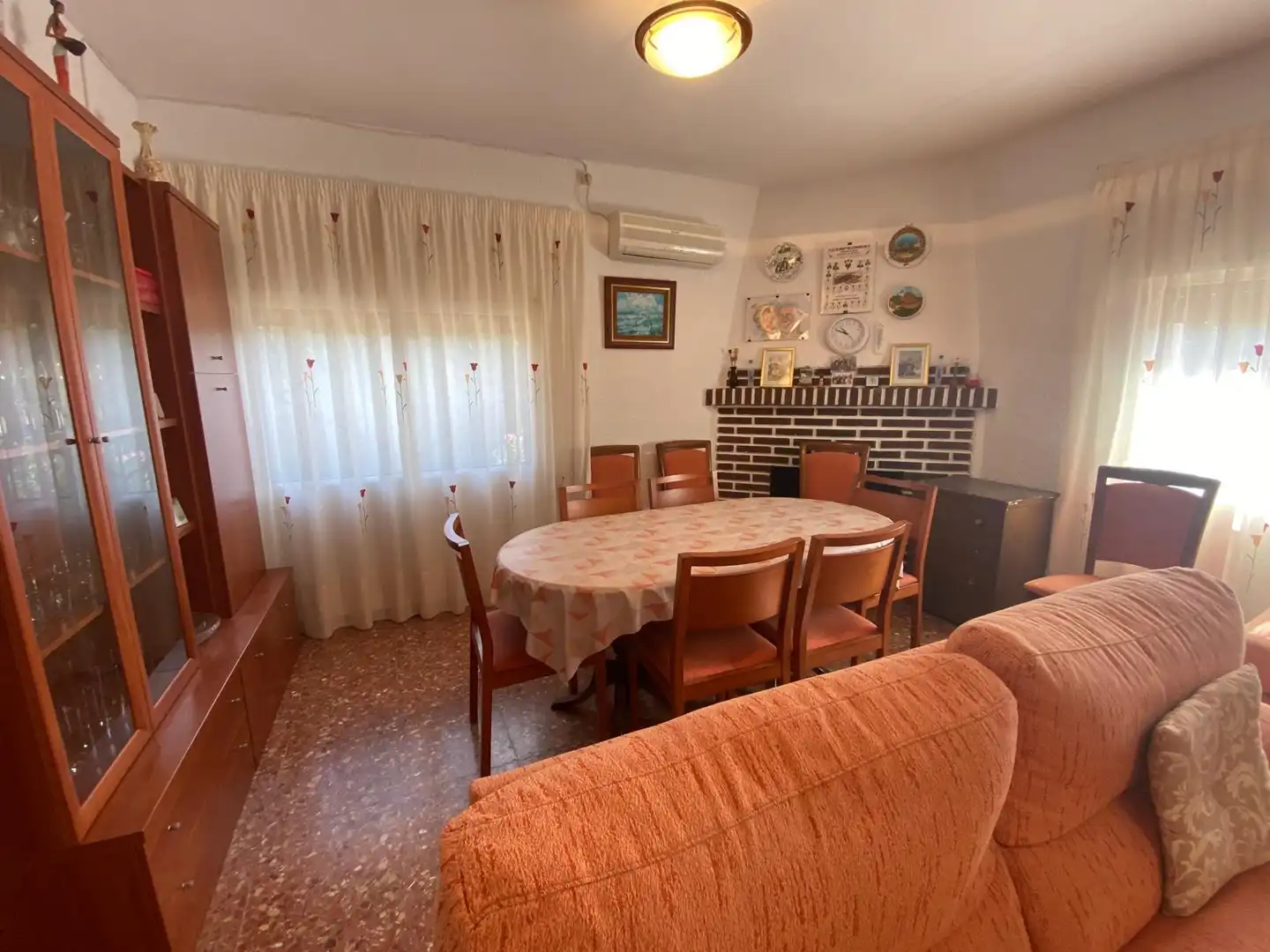Dining room of Houses for sale in Albacete  with Air Conditioner, Private garden and Furnished
