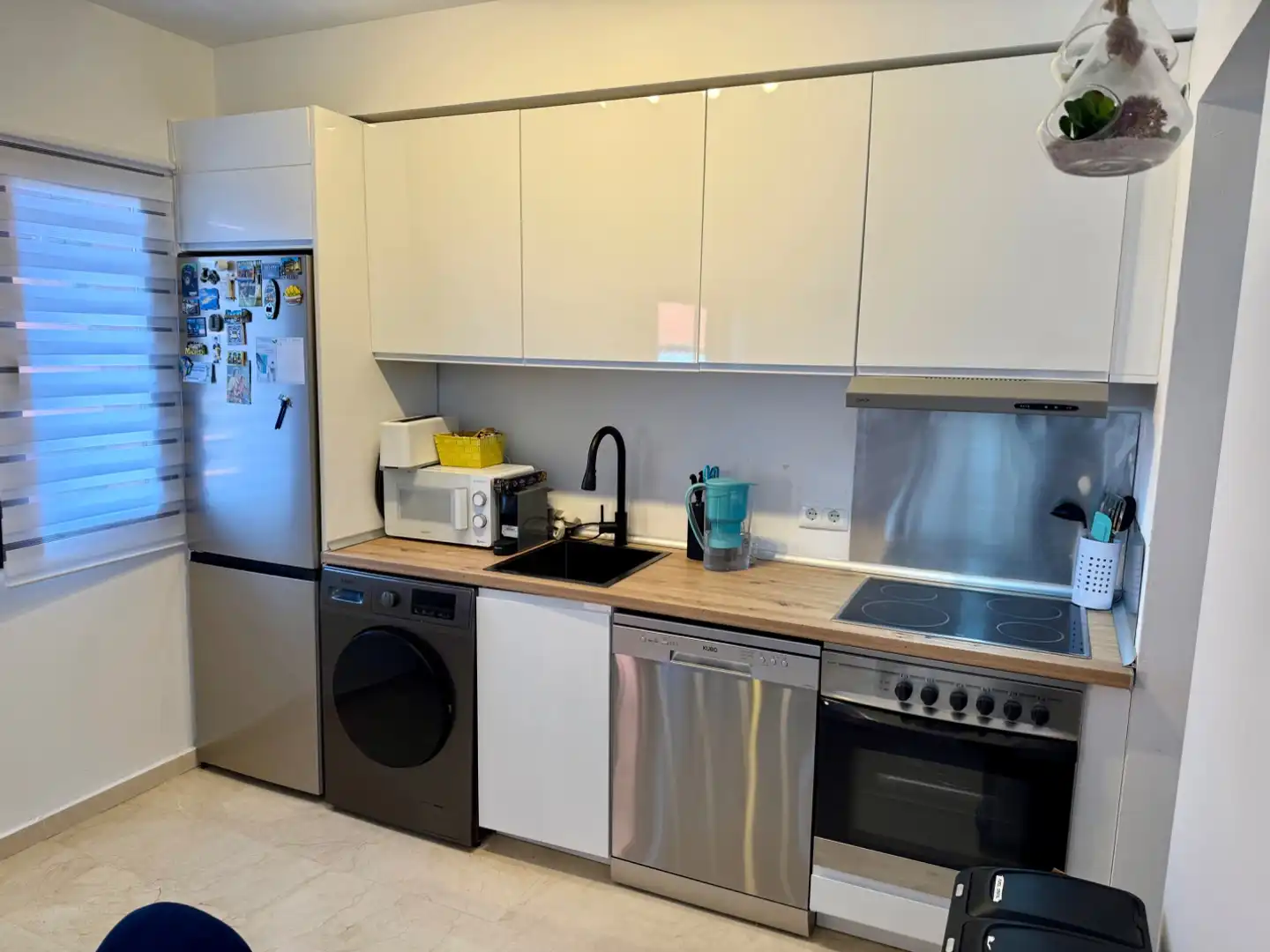 Kitchen of Flat for sale in Estepona  with Air Conditioner and Terrace