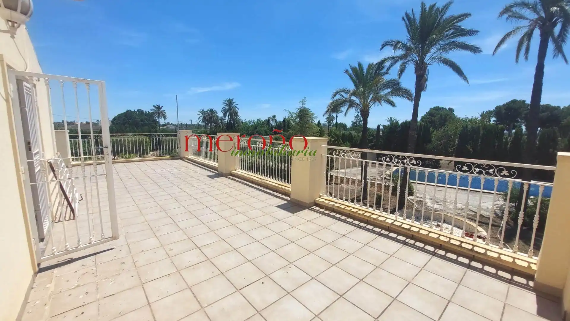 Terrasse von Haus oder Chalet zur Miete in Elche / Elx mit Privatgarten, Terrasse und Abstellraum