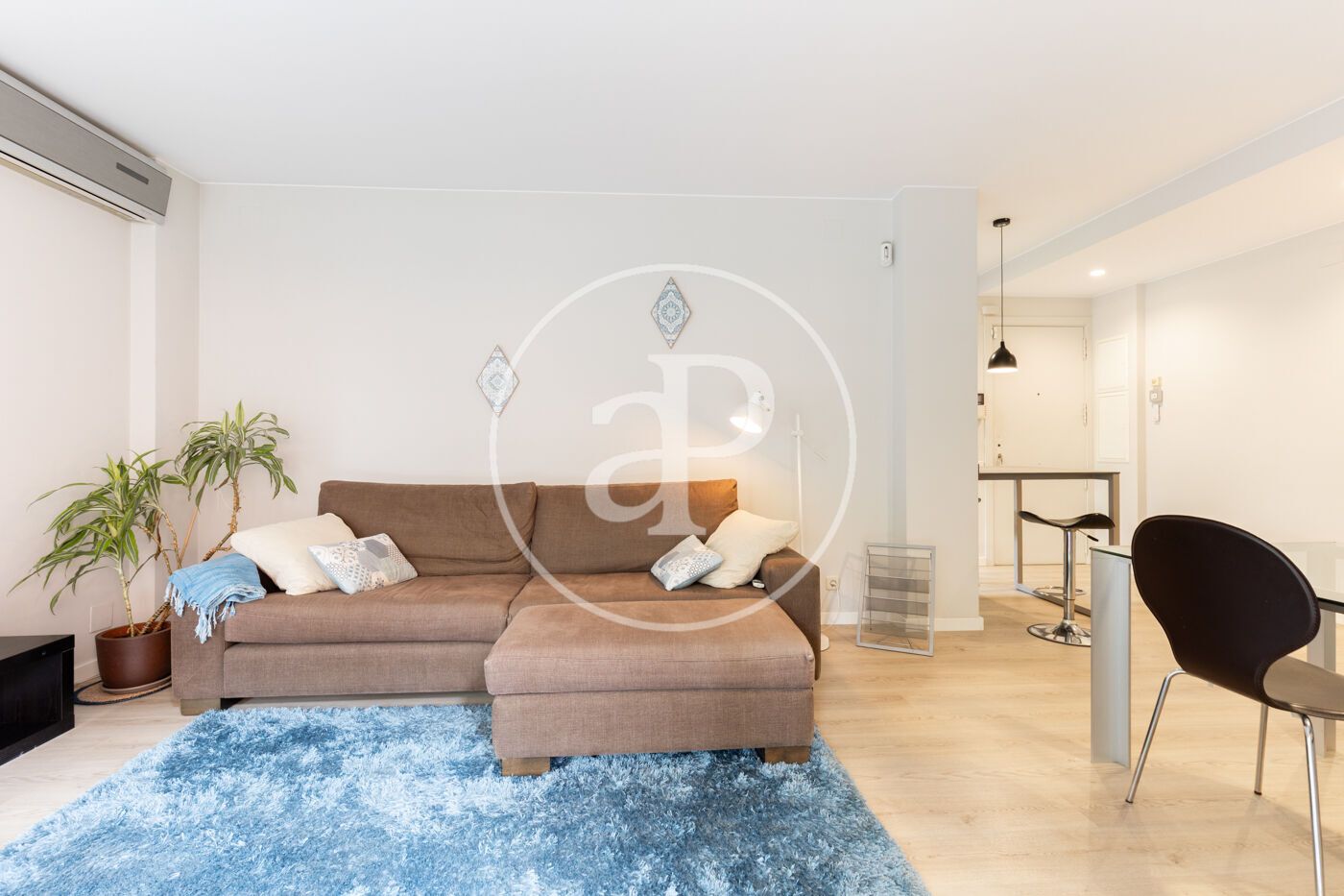 Living room of Flat to rent in Sant Cugat del Vallès  with Air Conditioner, Heating and Private garden