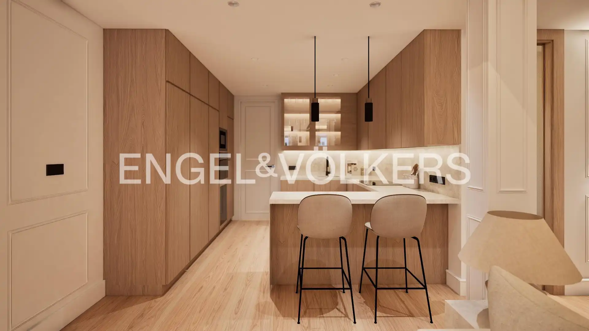 Küche von Wohnung zur Miete in Madrid mit Klimaanlage, Heizung und Privatgarten