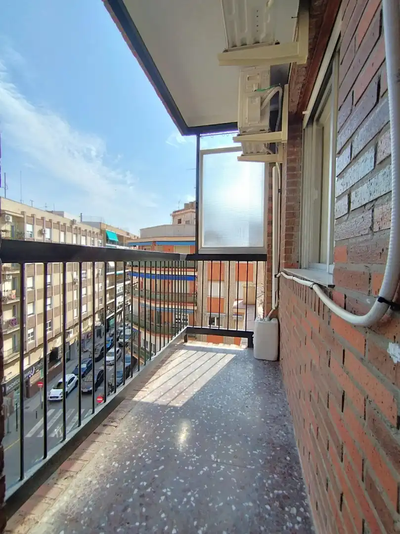 Terraza de Piso de alquiler en Murcia con Aire acondicionado, Calefacción y Amueblado