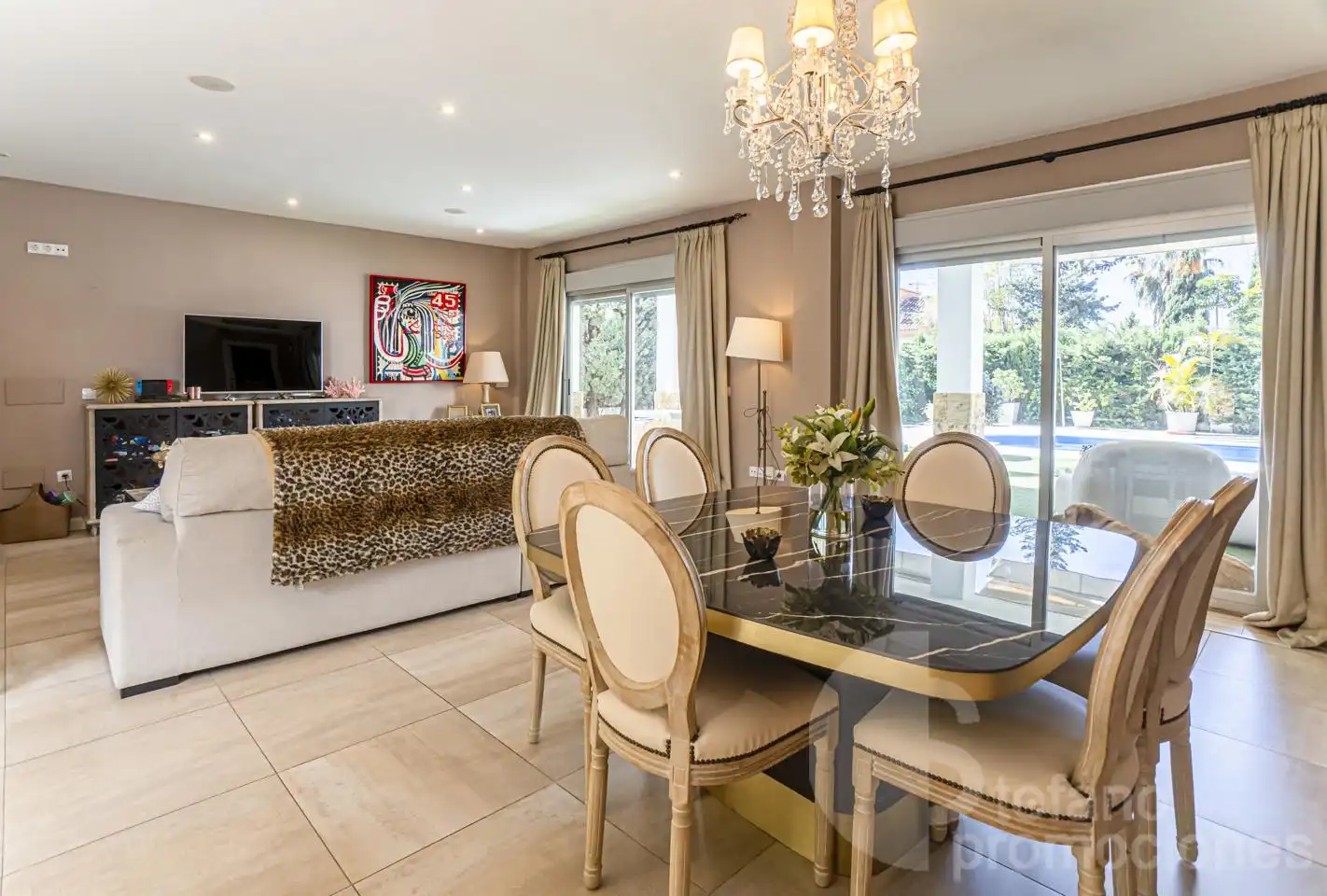 Comedor de Casa o chalet de alquiler en Málaga con Aire acondicionado, Calefacción y Jardín privado