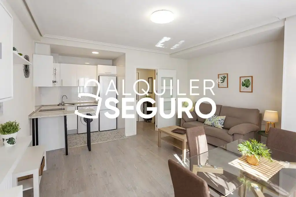 Sala d'estar de Pis de lloguer en Madrid amb Aire condicionat, Calefacció i Moblat