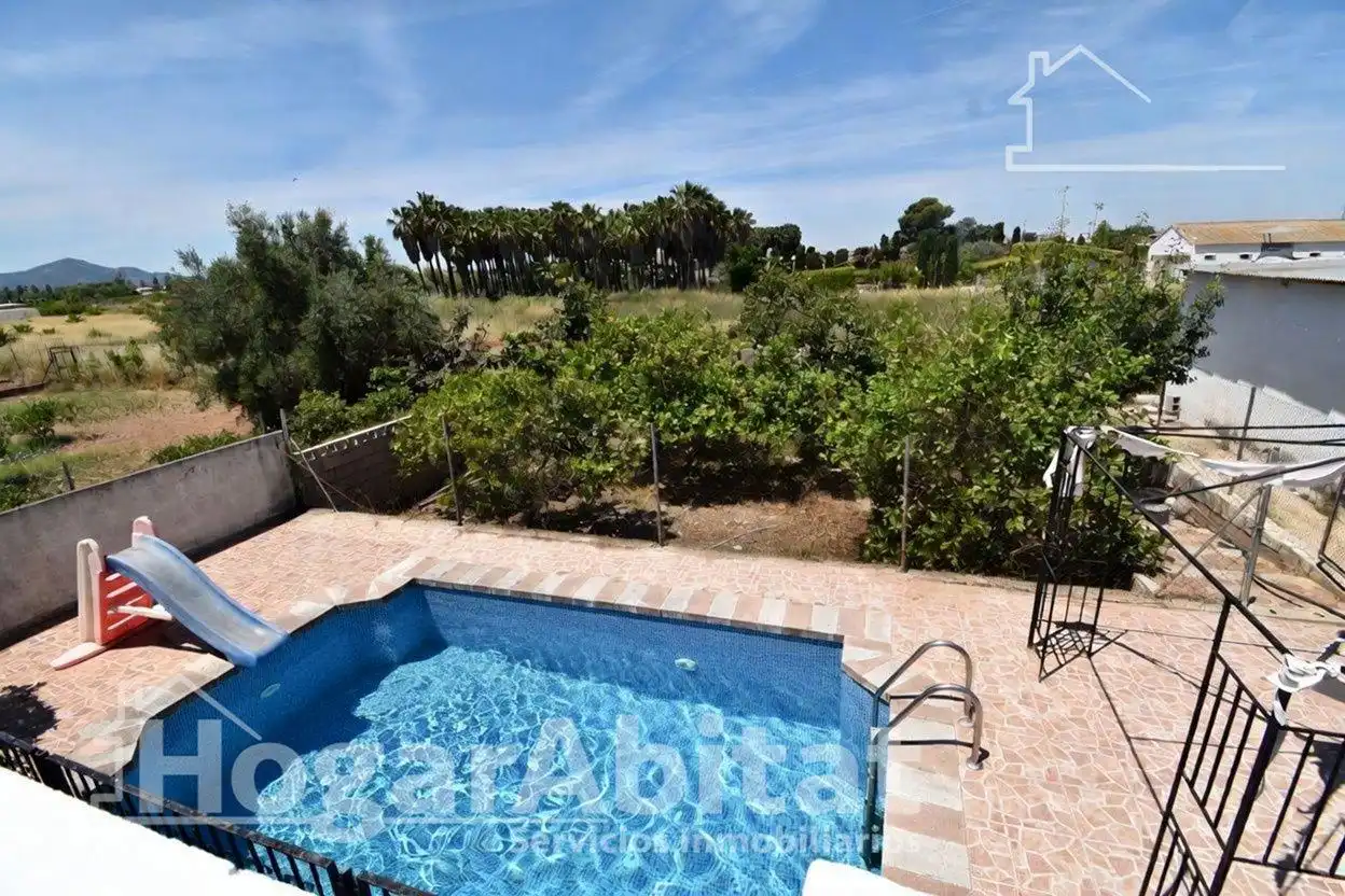 Jardín de Casa o chalet en venta en Sueca con Aire acondicionado, Jardín privado y Terraza