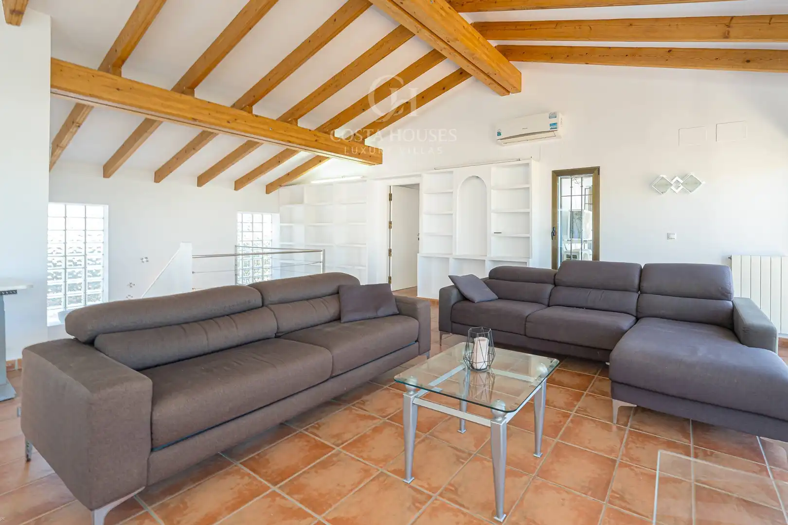 Sala de estar de Casa o chalet en venta en Moraira con Aire acondicionado, Calefacción y Jardín privado