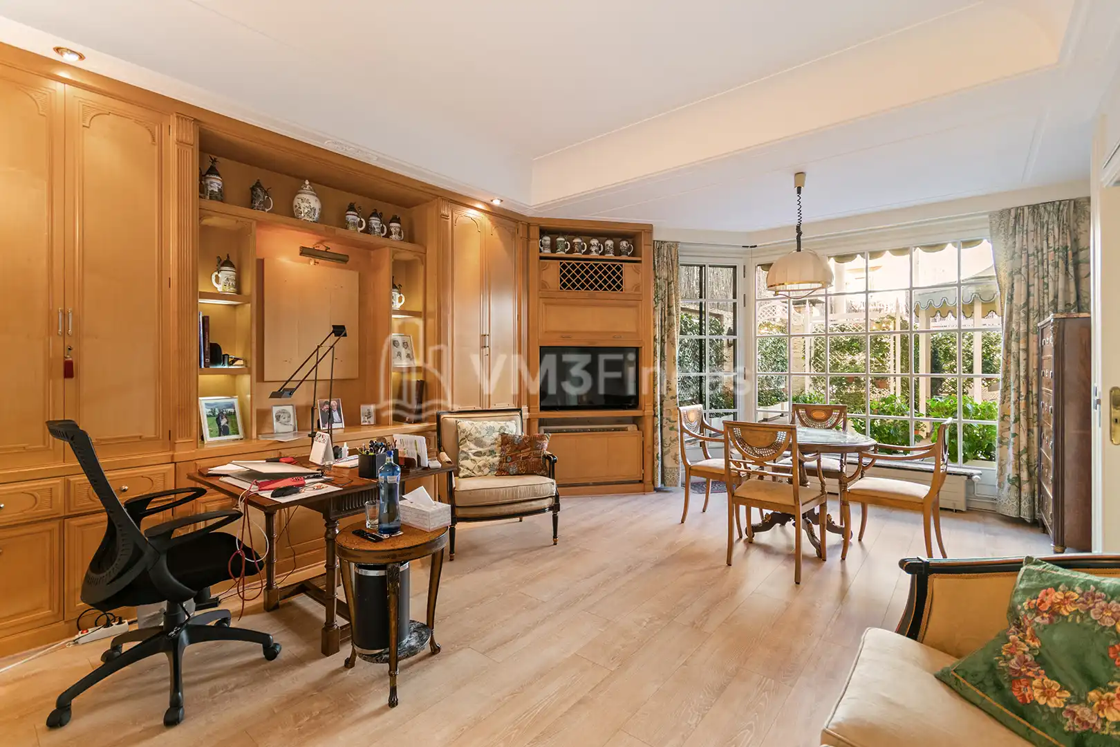 Wohnzimmer von Wohnung zur Miete in Barcelona mit Klimaanlage, Heizung und Parkett