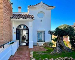 Exterior view of Single-family semi-detached for sale in Mijas  with Air Conditioner, Terrace and Storage room