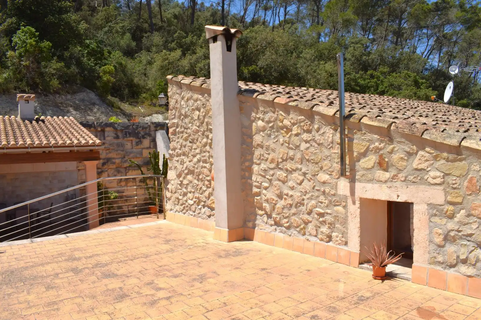 Terrace of Country homes for rent in Sineu  with Air Conditioner, Private garden and Terrace