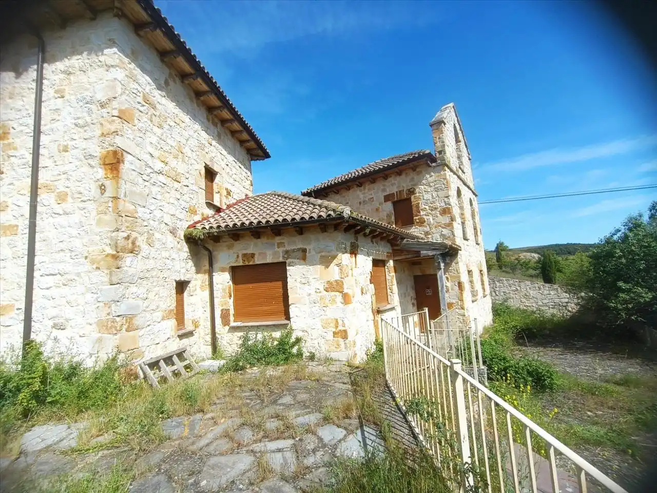 Vista exterior de Casa o chalet en venta en Salinas de Pisuerga con Jardín privado, Parquet y Trastero