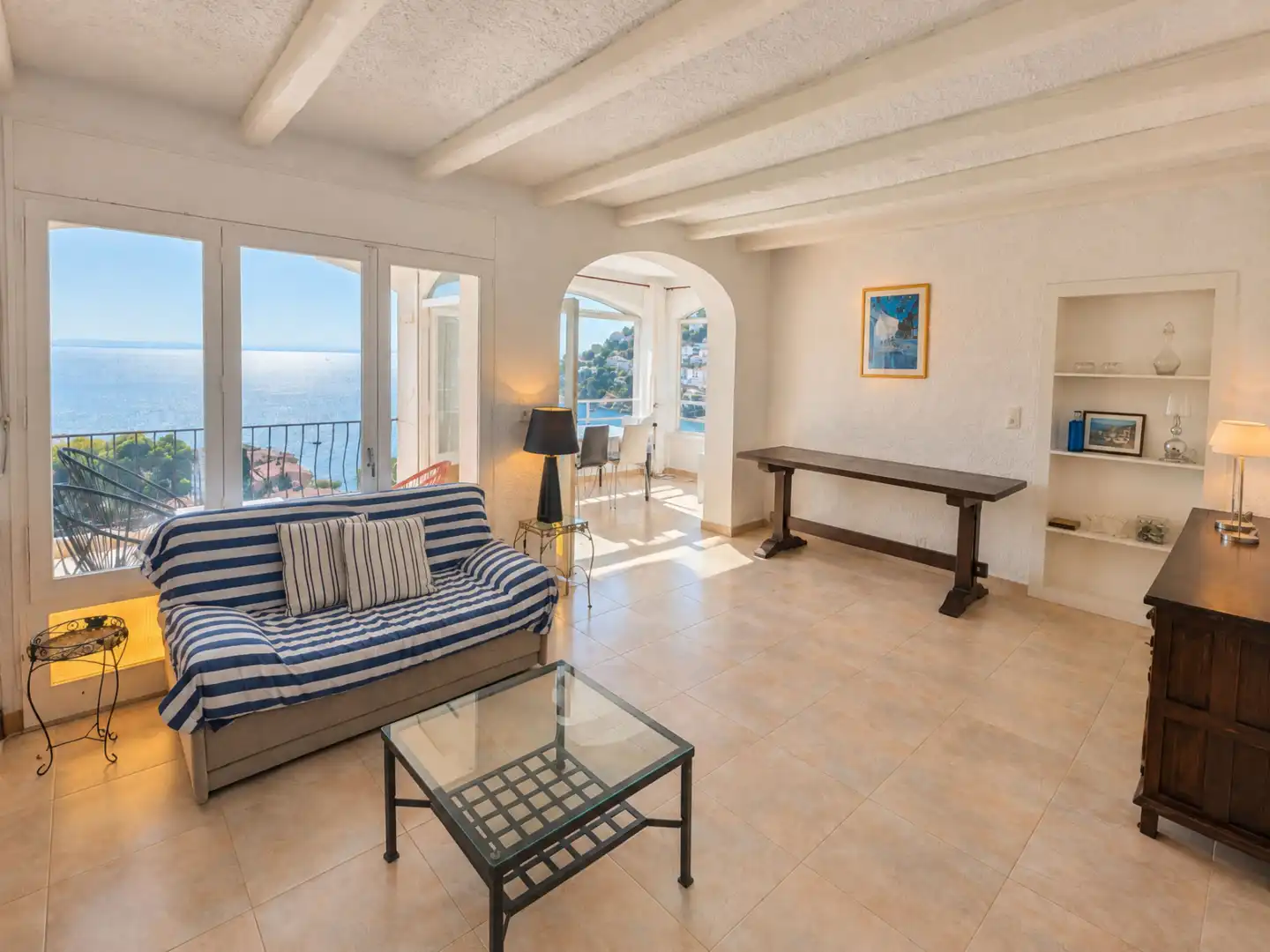 Living room of Flat for sale in Roses  with Heating and Terrace