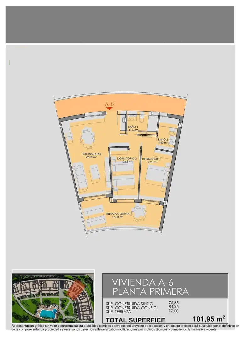 Appartement compact avec terrasse à vendre à Las Lomas de Rame - Bahía Bella, imagen 29