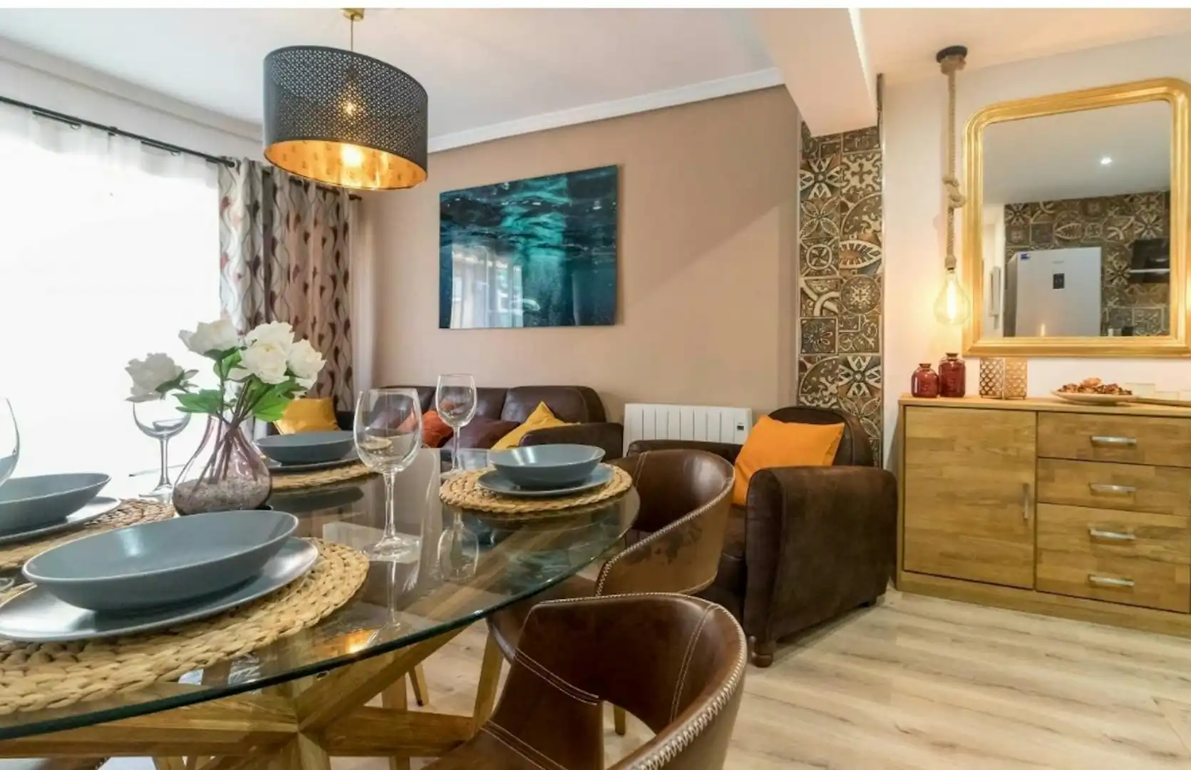 Comedor de Piso de alquiler en Valencia con Aire acondicionado, Calefacción y Amueblado