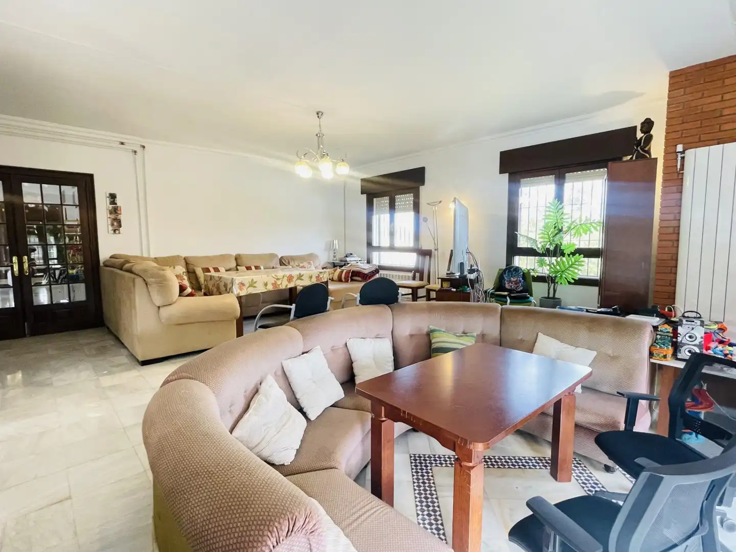Living room of Houses for sale in Antequera  with Heating, Private garden and Swimming Pool