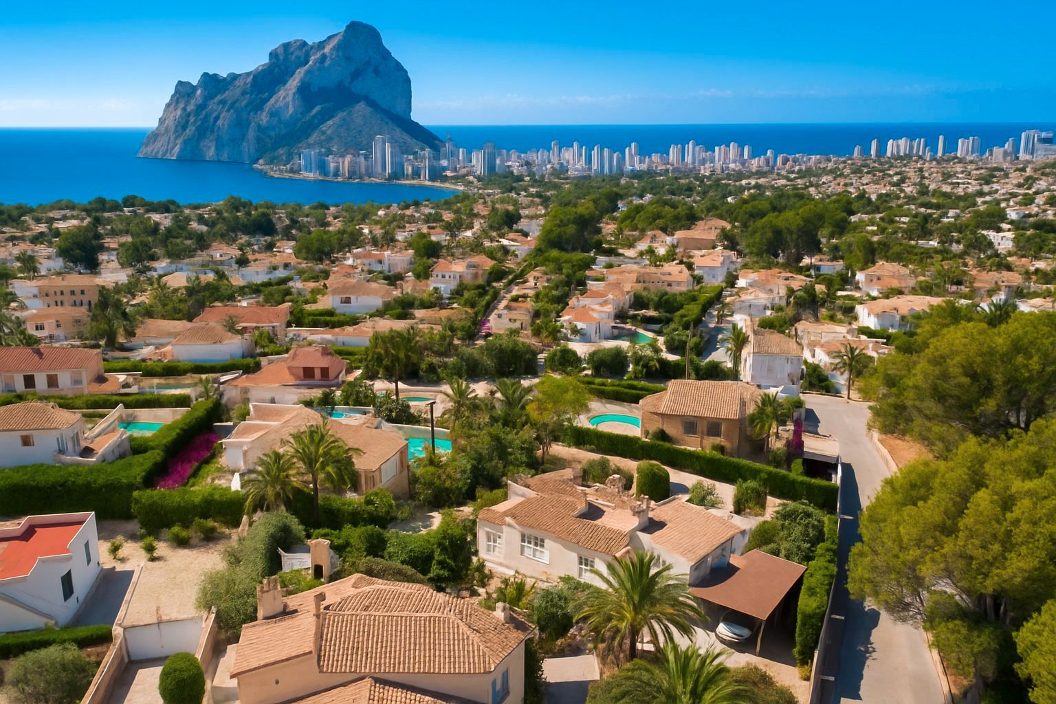 Vista exterior de Casa o xalet en venda en Calpe / Calp amb Calefacció, Terrassa i Traster