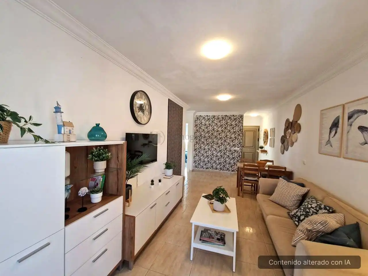 Living room of Flat for rent in Arico  with Furnished, Internet and Community pool