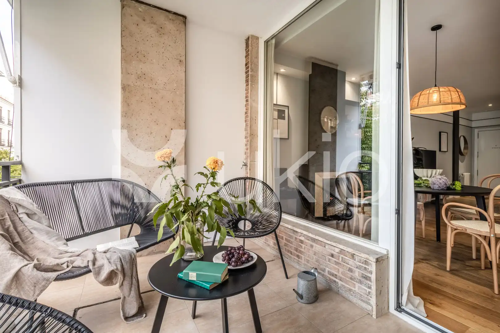 Terraza de Apartamento de alquiler en Madrid con Aire acondicionado, Calefacción y Terraza