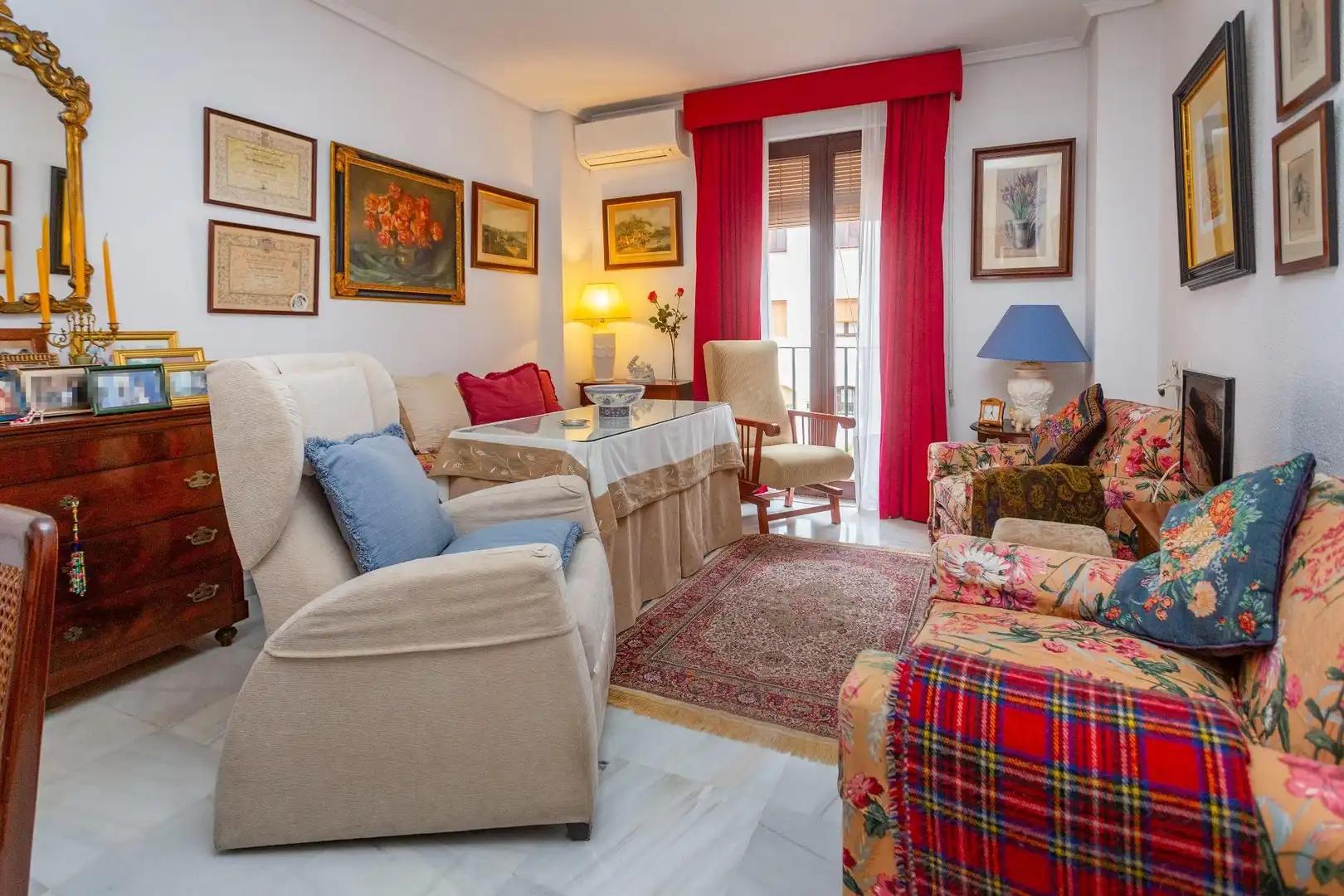 Sala de estar de Piso en venta en Jerez de la Frontera con Aire acondicionado, Terraza y Amueblado