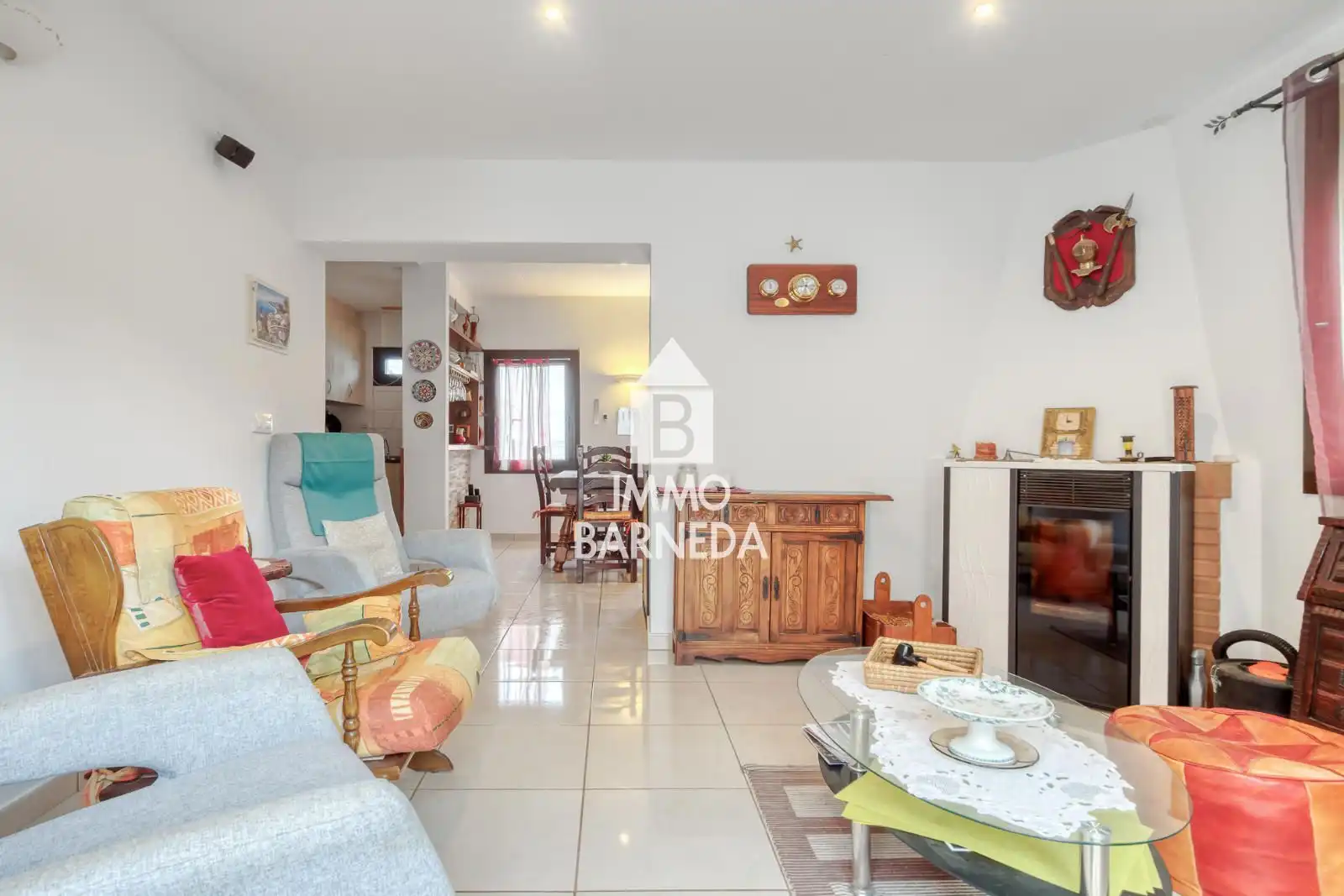Sala de estar de Casa adosada en venta en Roses con Aire acondicionado, Calefacción y Terraza
