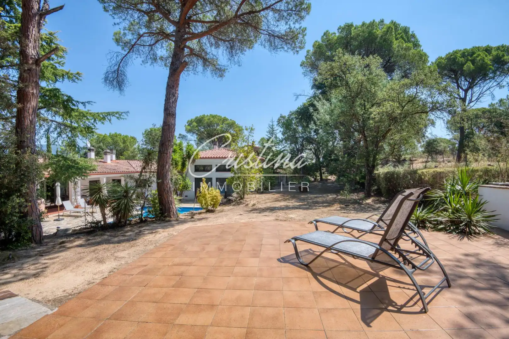 Terrassa de Casa o xalet en venda en Santa Cristina d'Aro amb Calefacció i Piscina