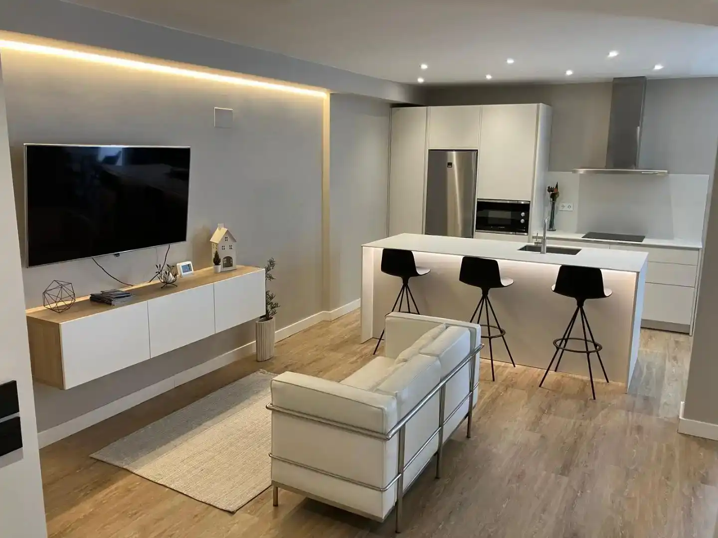 Sala d'estar de Pis en venda en Mungia amb Jardí privat, Parquet i Traster