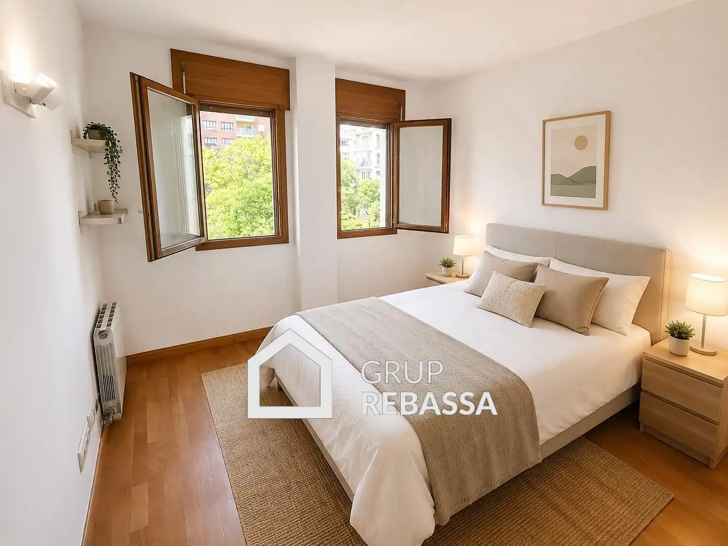 Schlafzimmer von Wohnung zum Verkauf in  Palma de Mallorca mit Klimaanlage, Heizung und Terrasse