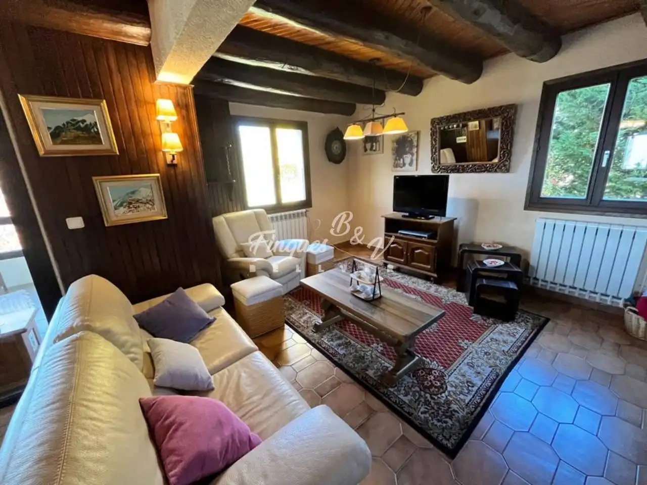 Living room of Houses for rent in Dorres  with Heating, Private garden and Parquet flooring
