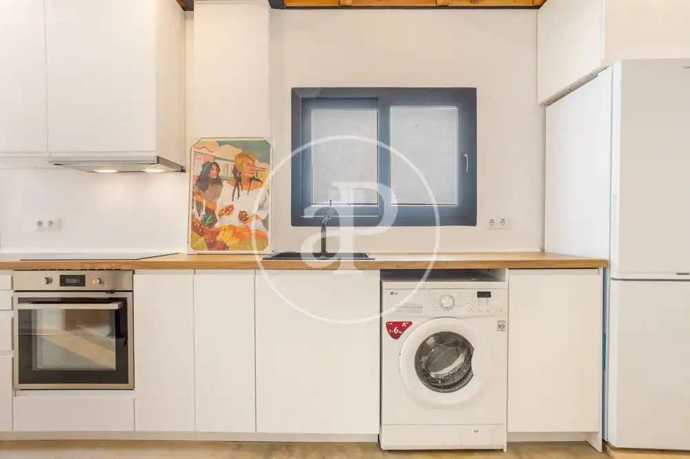 Cuina de Pis de lloguer en Valencia amb Aire condicionat, Calefacció i Terrassa