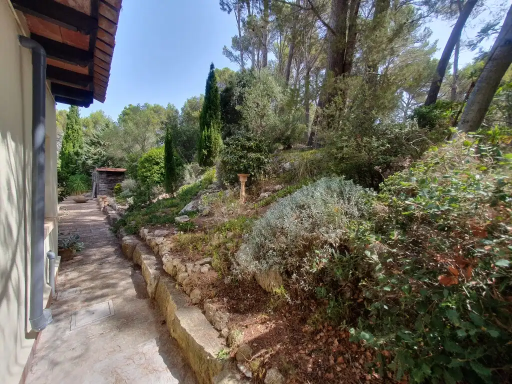 Jardín de Finca rústica en venta en Puigpunyent con Aire acondicionado, Jardín privado y Piscina