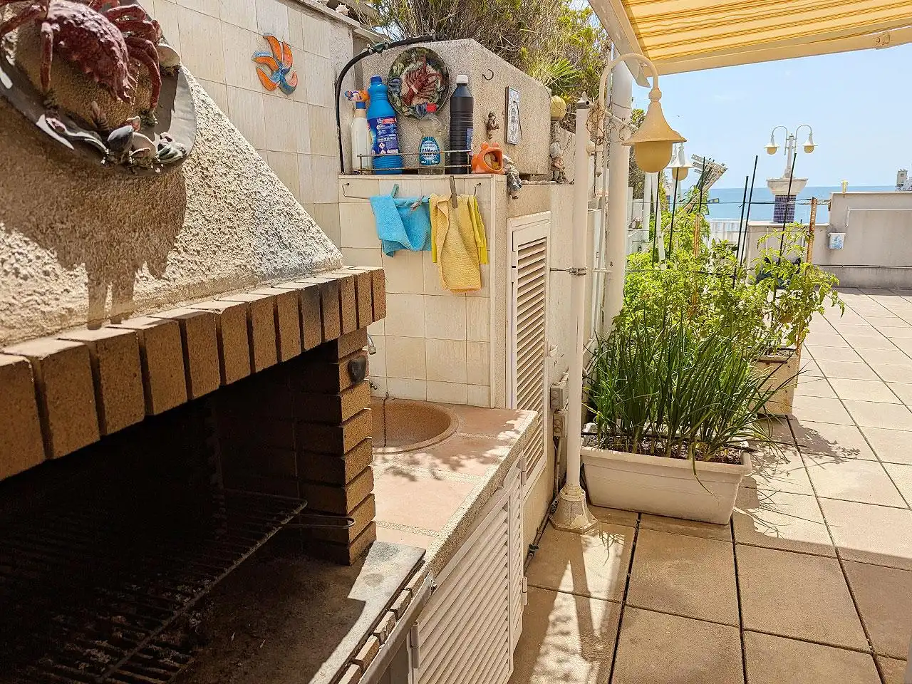 Jardí de Dúplex en venda en Alcanar amb Aire condicionat, Terrassa i Moblat