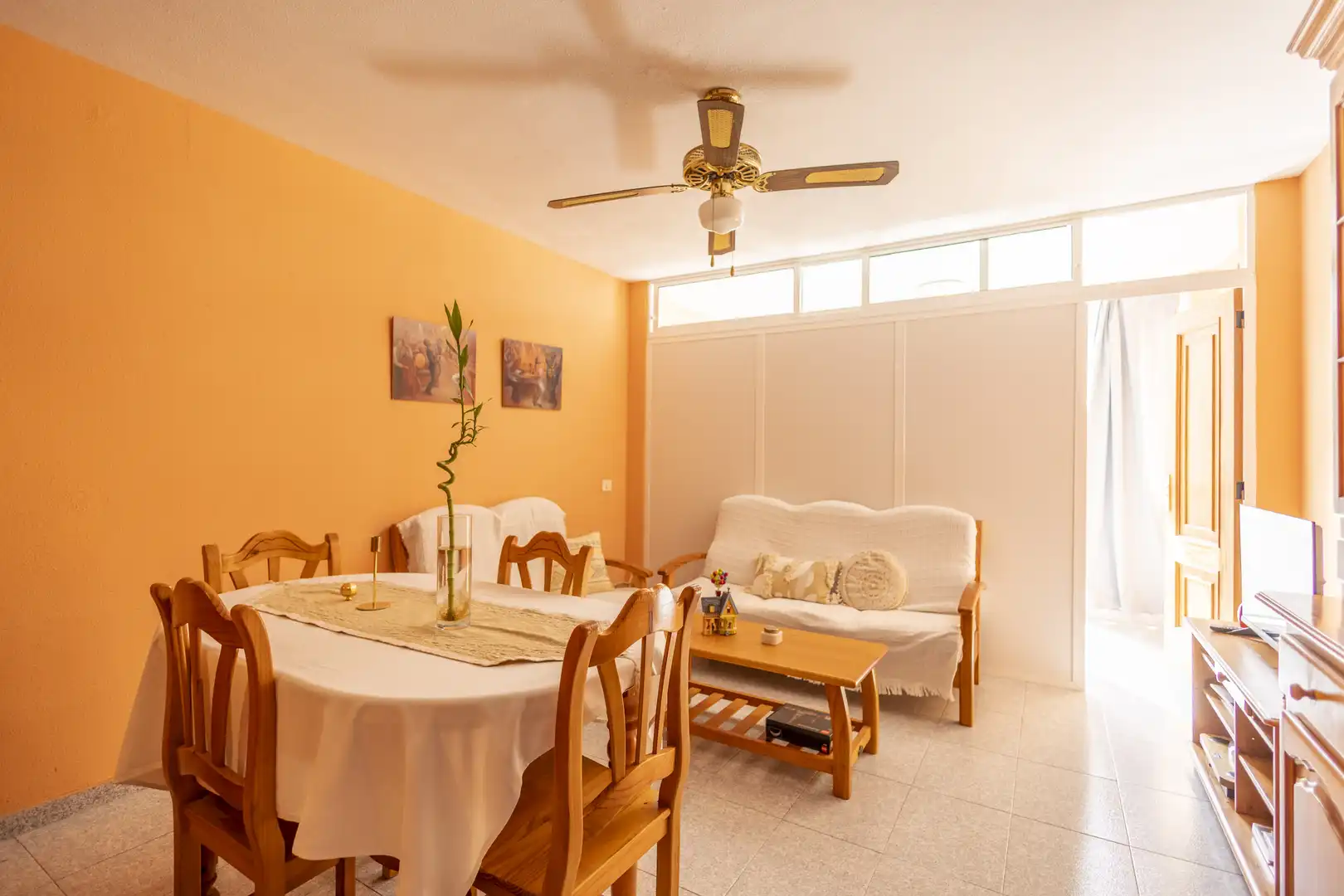 Dining room of Flat for sale in Guía de Isora  with Terrace and Furnished