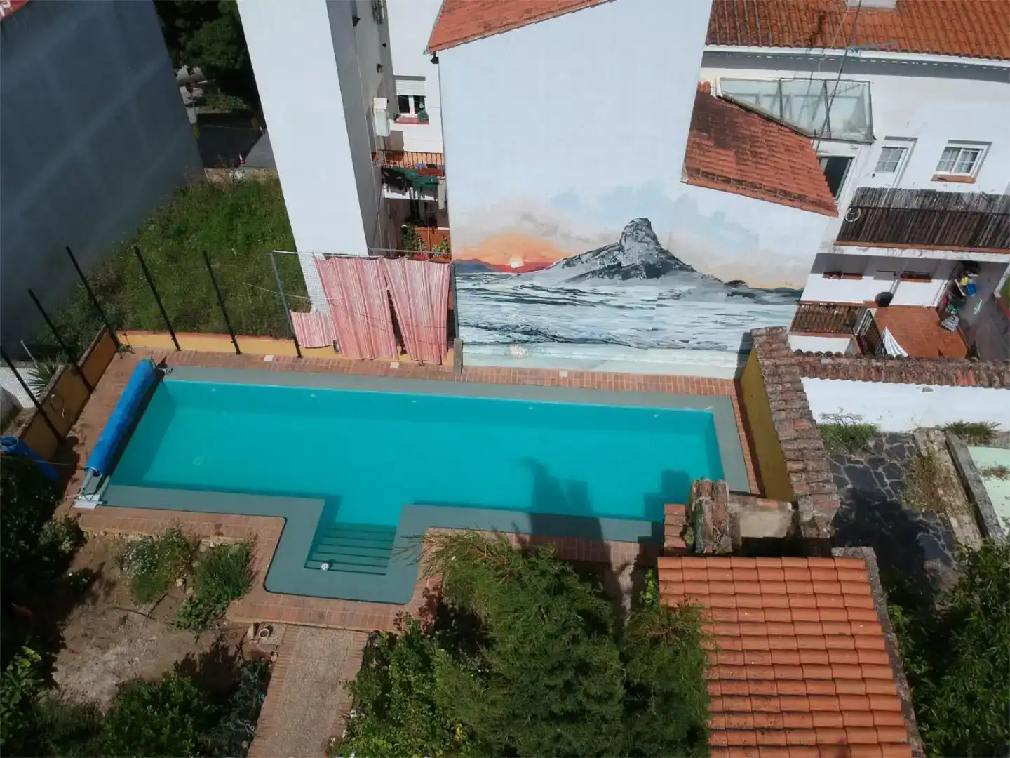 Piscina de Casa adosada en venda en Cortegana amb Jardí privat, Traster i Piscina