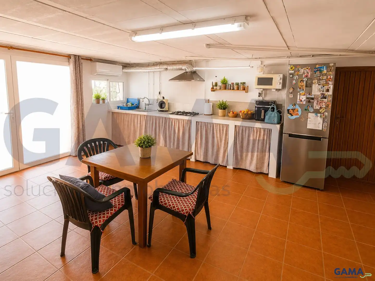 Cocina de Casa o chalet en venta en La Pobla Llarga con Aire acondicionado y Trastero