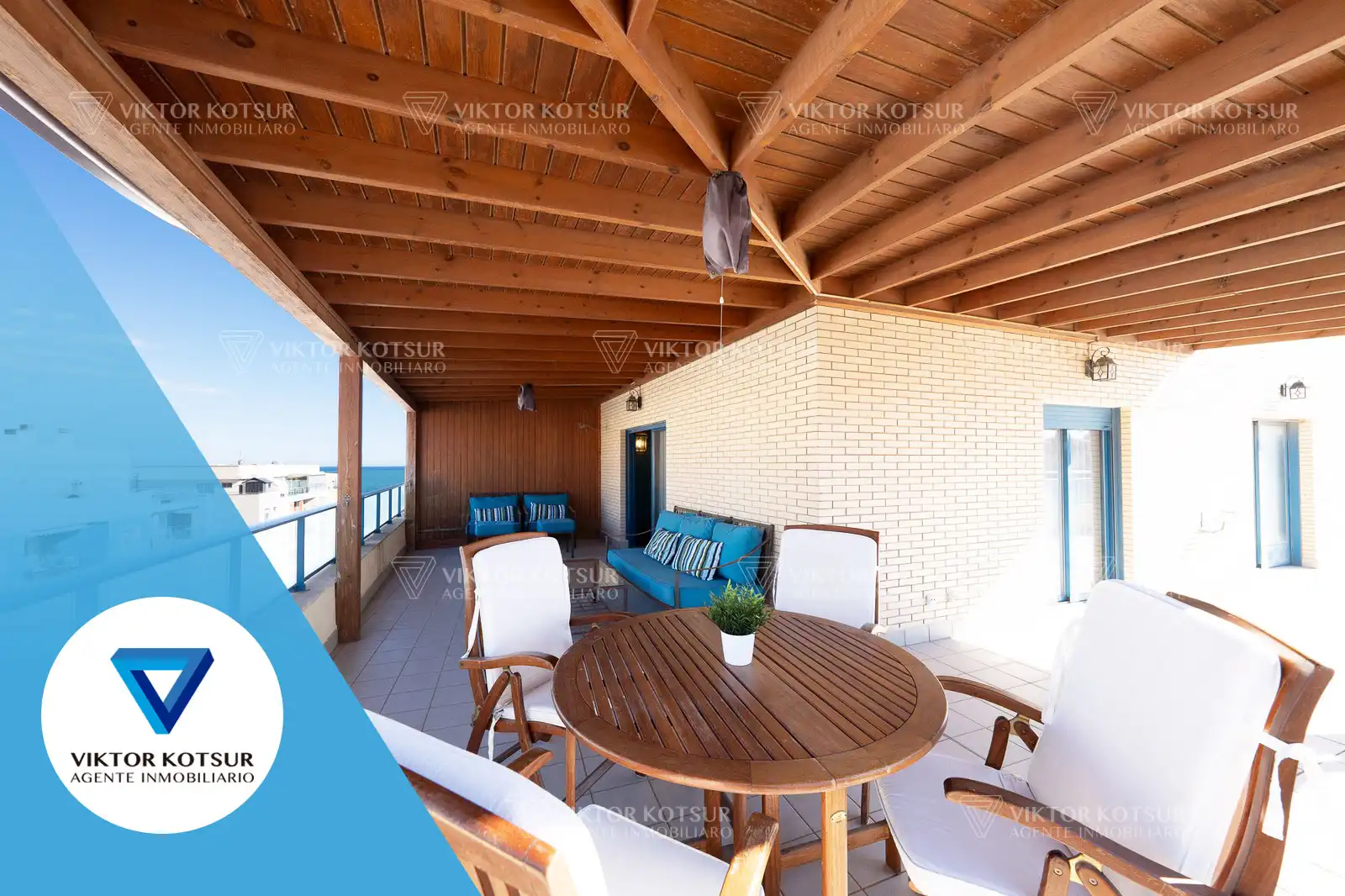 Terraza de Ático en venta en Roquetas de Mar con Aire acondicionado, Parquet y Terraza