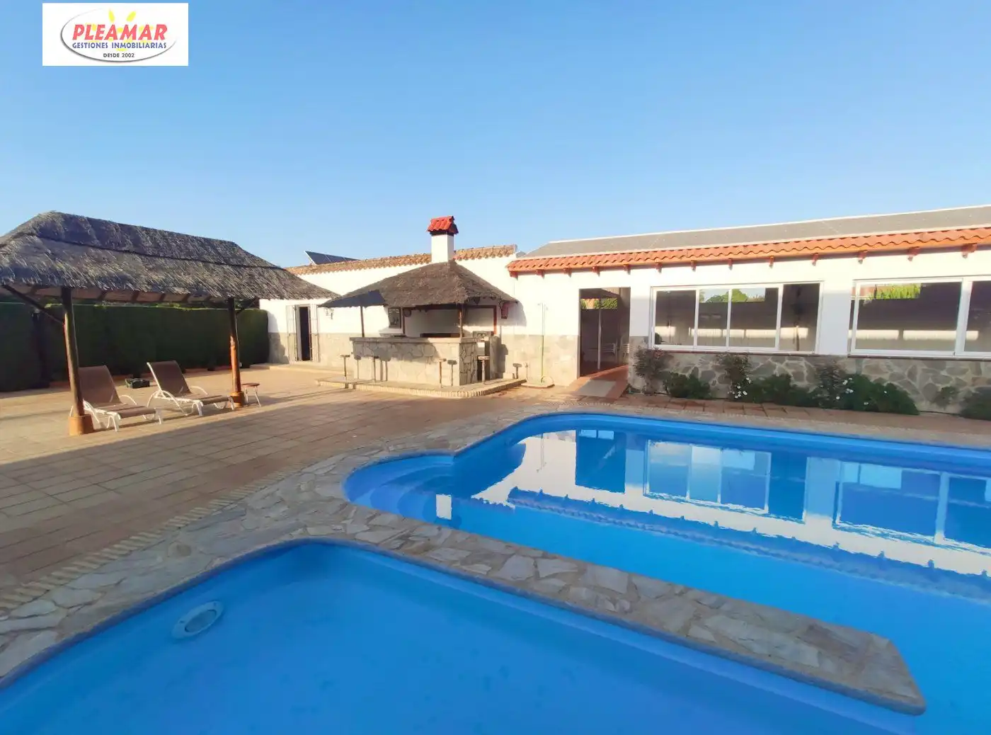 Casa rústica amb piscina en venda a Las Tres Piedras - Costa Ballena, imagen 9