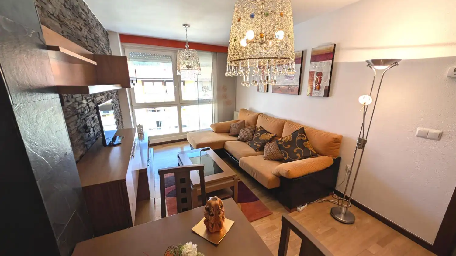 Living room of Flat for rent in Piélagos  with Heating, Terrace and Furnished