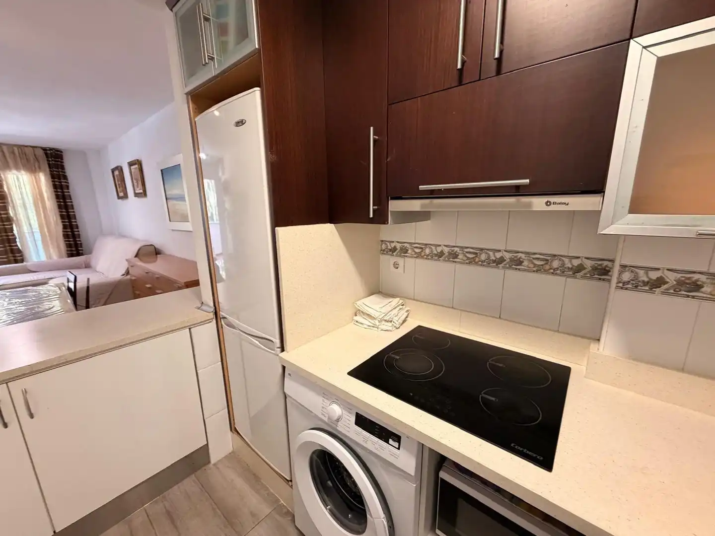 Kitchen of Flat for rent in Benalmádena  with Air Conditioner, Heating and Private garden