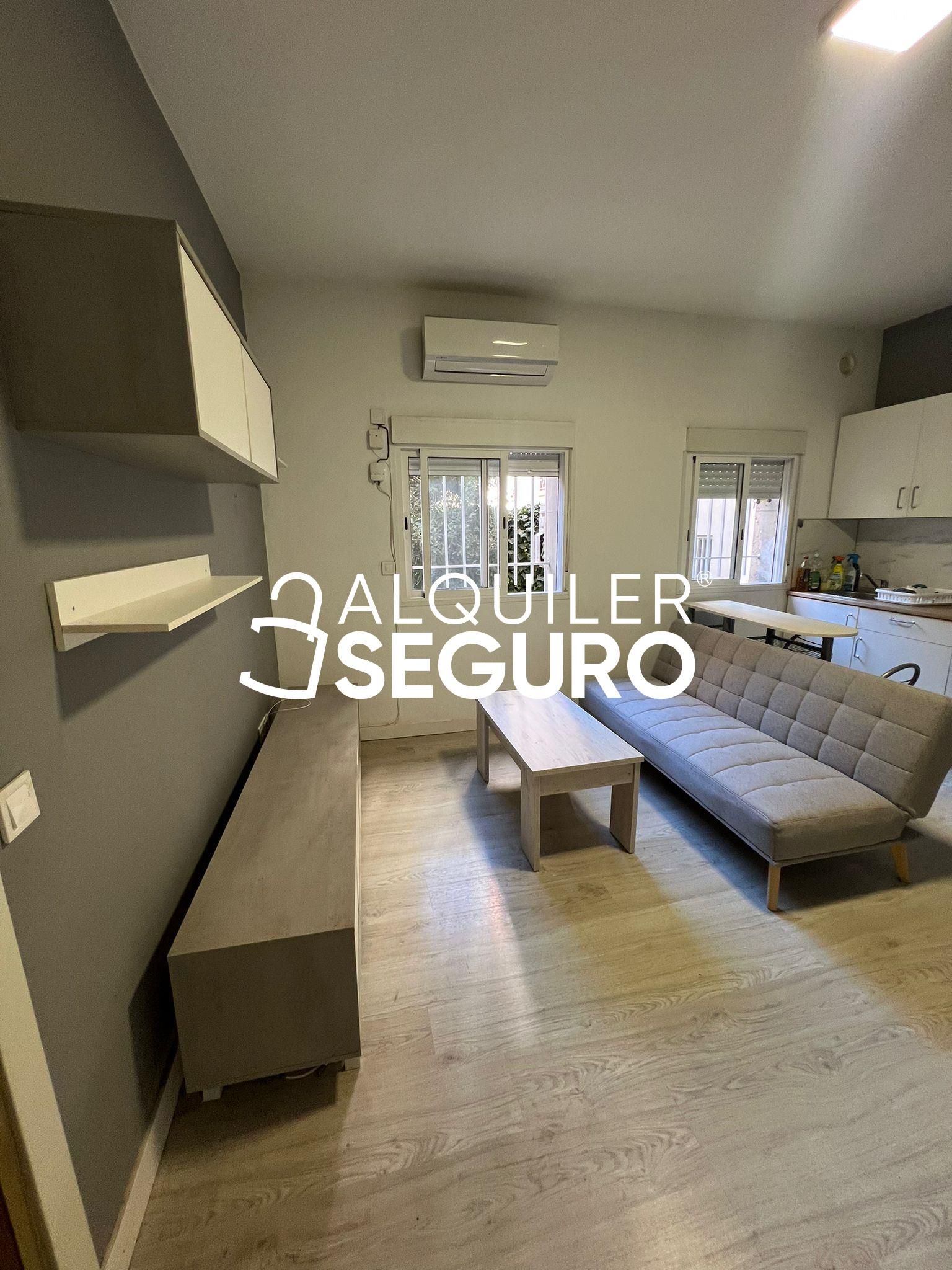 Living room of Flat to rent in  Madrid Capital  with Air Conditioner, Heating and Furnished